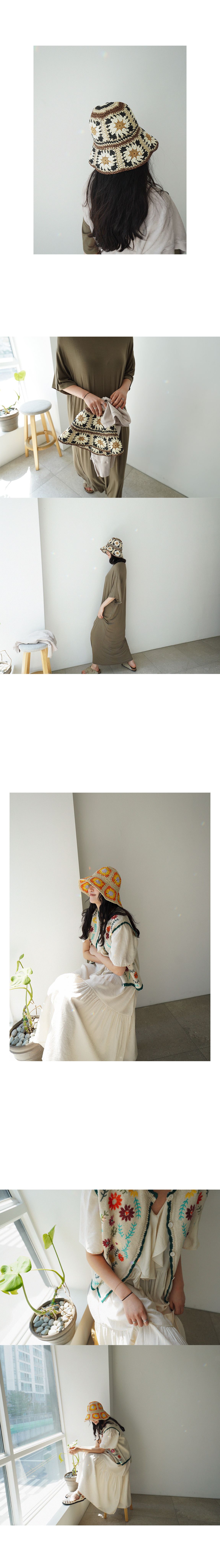 꽃 짜임 벙거지 25358 상세 이미지 2